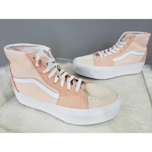 VANS‎ Sk8-Hi Tapered Sneaker Platform Color Block Peach Casual Women VN0A5JMKB0D - Picture 1 of 9